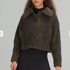 Lululemon Textured Fleece Button Jacket